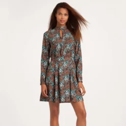 Robe Fluide Manches Longues Femme 3 SUISSES Collection - Multicolore | 3 SUISSES