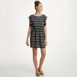 Robe Courte Manches Volantées Imprimé Floral Dos Nu Femme See U Soon - Bleu | 3 SUISSES -Promos Robe Mirage Magasin 264979815 zoom prd 3s 1140x1140