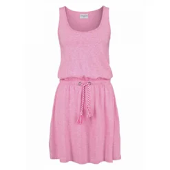 Robe Longue Col Rond Sans Manches Femme Tom Tailor Polo Team - Rose Vif | 3 SUISSES -Promos Robe Mirage Magasin 265266314 zoom prd 3s 1140x1140