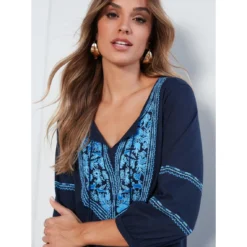 Robe à Encolure Caftan | 3 SUISSES -Promos Robe Mirage Magasin 3494048 6910042 42 1140x1140
