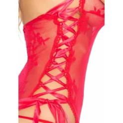 Ensemble 2 Pièces Robe Longue Et String Leg Avenue Rouge | 3 SUISSES -Promos Robe Mirage Magasin ensemble 2 pieces robe longue et string rouge 3353444 5 1140x1140