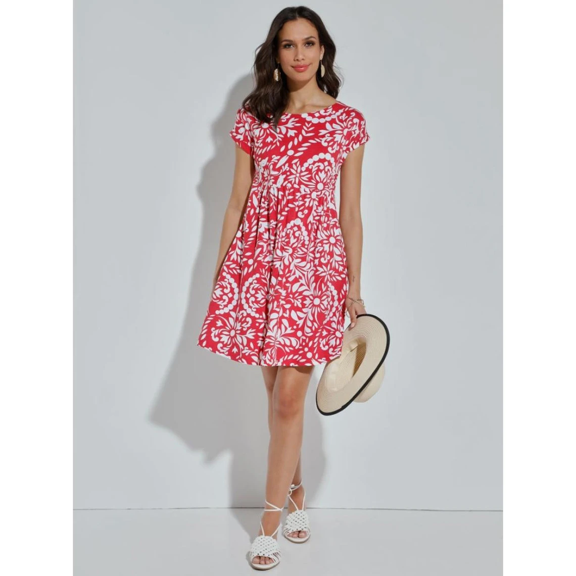 Robe à Fleurs Avec Boutons Au Dos | 3 SUISSES 5 Robe à Fleurs Avec Boutons Au Dos | 3 SUISSES – Image 3