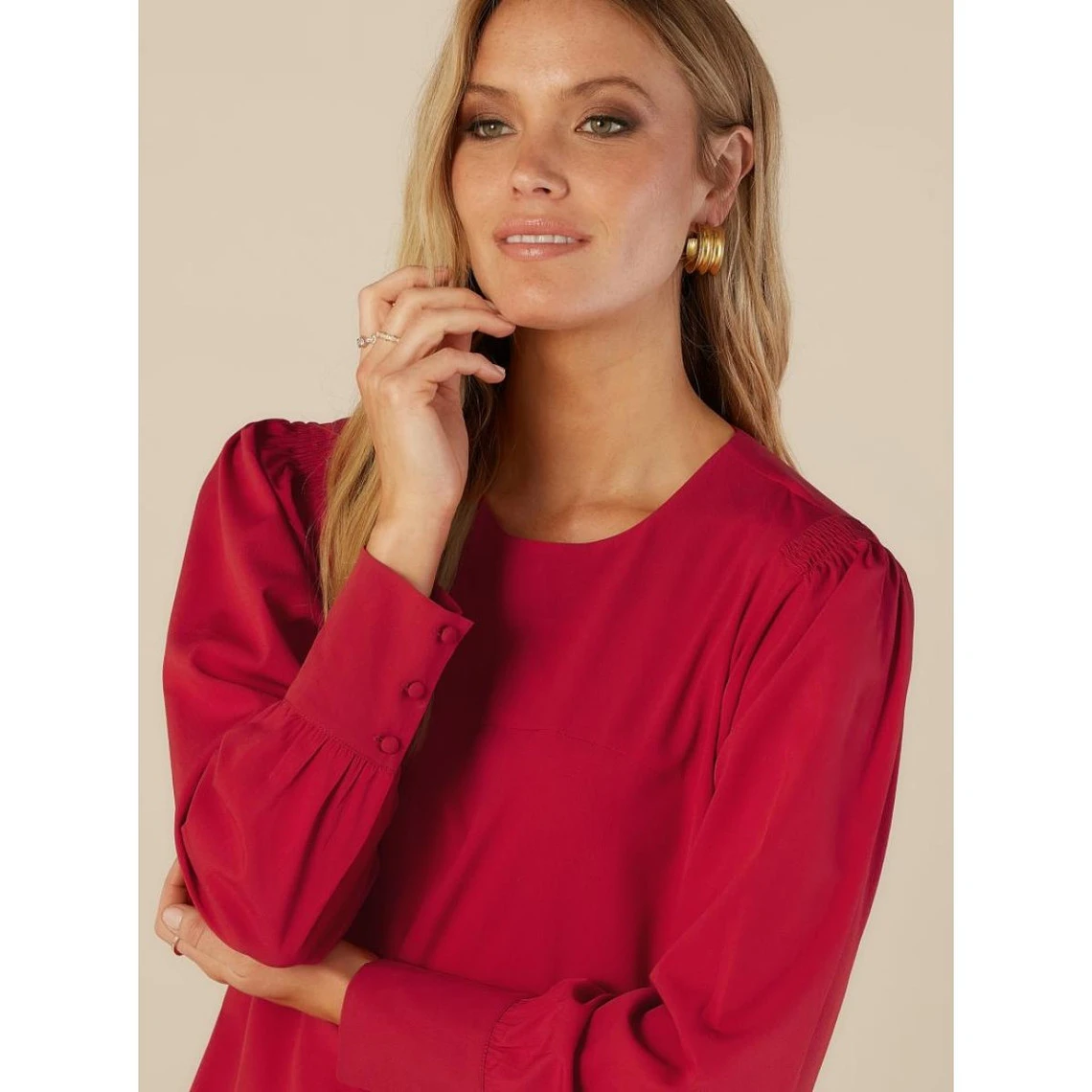 Robe à Manches Longues Avec Poignets élastiques | 3 SUISSES 5 Robe à Manches Longues Avec Poignets élastiques | 3 SUISSES – Image 3