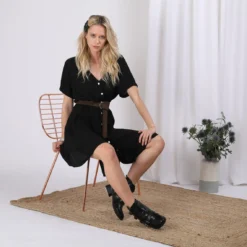 Robe à Volants Boutonnée Devant Keila | Robe Courte 3 SUISSES -Promos Robe Mirage Magasin robe a volants boutonnee devant keila 1178291 1 1140x1140