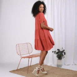 Robe à Volants Boutonnée Devant Keila | Robe Courte 3 SUISSES -Promos Robe Mirage Magasin robe a volants boutonnee devant keila 1178295 3 1140x1140