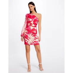 MORGAN Robe Ajustée Asymétrique Imprimé Floral | 3 SUISSES -Promos Robe Mirage Magasin robe ajustee asymetrique imprime floral multico 3515560 7010706 6 1140x1140