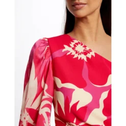 MORGAN Robe Ajustée Asymétrique Imprimé Floral | 3 SUISSES -Promos Robe Mirage Magasin robe ajustee asymetrique imprime floral multico 3515560 7010712 12 1140x1140