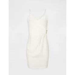 MORGAN Robe Ajustée Avec Effet Drapé | 3 SUISSES -Promos Robe Mirage Magasin robe ajustee avec effet drape ecru 3393050 2 1140x1140