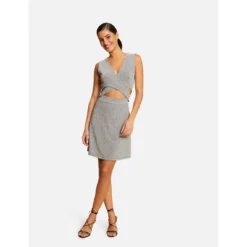 MORGAN Robe Ajustée Avec Ouvertures ARGENTE | 3 SUISSES -Promos Robe Mirage Magasin robe ajustee avec ouvertures argente 3432416 6607510 10 1140x1140