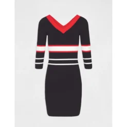 MORGAN Robe Ajustée Bandes Contrastantes Col V | Robe Courte 3 SUISSES 6 MORGAN Robe Ajustée Bandes Contrastantes Col V | Robe Courte 3 SUISSES -Promos Robe Mirage Magasin robe ajustee bandes contrastantes col v 3231295 2 1140x1140