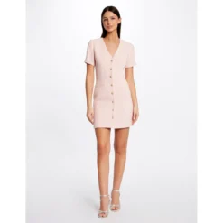 MORGAN Robe Ajustée Boutonnée | 3 SUISSES 8 MORGAN Robe Ajustée Boutonnée | 3 SUISSES -Promos Robe Mirage Magasin robe ajustee boutonnee rose 3516930 7019482 82 1140x1140