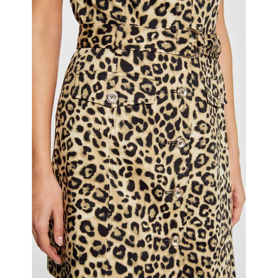 MORGAN Robe Ajustée Ceinturée Imprimé Léopard | 3 SUISSES 8 MORGAN Robe Ajustée Ceinturée Imprimé Léopard | 3 SUISSES – Image 6