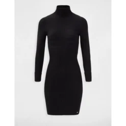 MORGAN Robe Ajustée Col Roulé Maille Fine | Robe Longue 3 SUISSES -Promos Robe Mirage Magasin robe ajustee col roule maille fine 3207876 2 1200x1200