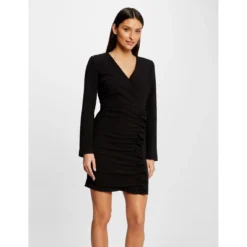 MORGAN Robe Ajustée Drapée à Volants | 3 SUISSES