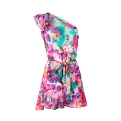 MORGAN Robe Ajustée Drapée Asymétrique Imprimée | 3 SUISSES -Promos Robe Mirage Magasin robe ajustee drapee asymetrique imprimee multico 3516866 7019156 56 1140x1140