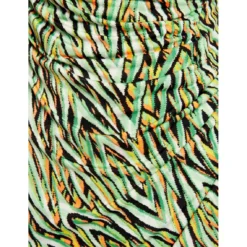 MORGAN Robe Ajustée Drapée Imprimé Abstrait | 3 SUISSES -Promos Robe Mirage Magasin robe ajustee drapee imprime abstrait vert 3516890 7019286 86 1140x1140