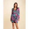 MORGAN Robe Ajustée Drapée Imprimé Floral MULTICO | 3 SUISSES -Promos Robe Mirage Magasin robe ajustee drapee imprime floral multico 3431486 6602856 56 1140x1140