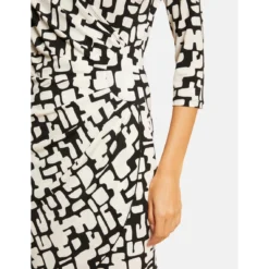 MORGAN Robe Ajustée Drapée Imprimée | 3 SUISSES 9 MORGAN Robe Ajustée Drapée Imprimée | 3 SUISSES -Promos Robe Mirage Magasin robe ajustee drapee imprimee ecru 3506902 6979004 4 1140x1140