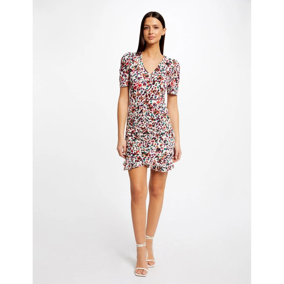 MORGAN Robe Ajustée Froncée Imprimé Floral | 3 SUISSES 4 MORGAN Robe Ajustée Froncée Imprimé Floral | 3 SUISSES – Image 2