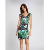 MORGAN Robe Ajustée Imprimé Végétal | Robe Courte 3 SUISSES -Promos Robe Mirage Magasin robe ajustee imprime vegetal 3231327 1 1140x1140