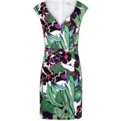 MORGAN Robe Ajustée Imprimé Végétal | Robe Courte 3 SUISSES -Promos Robe Mirage Magasin robe ajustee imprime vegetal 3231327 4 1140x1140