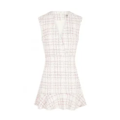 MORGAN Robe Ajustée Sans Manches à Carreaux | 3 SUISSES 9 MORGAN Robe Ajustée Sans Manches à Carreaux | 3 SUISSES -Promos Robe Mirage Magasin robe ajustee sans manches a carreaux ecru 3408844 6477850 50 1140x1140