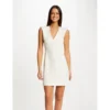 MORGAN Robe Ajustée Sans Manches Col En V | 3 SUISSES -Promos Robe Mirage Magasin robe ajustee sans manches col en v ecru 3507800 6983052 52 1140x1140