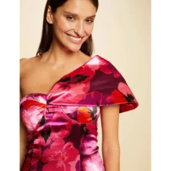 MORGAN Robe Ajustée Satinée Imprimé Floral MULTICO | 3 SUISSES -Promos Robe Mirage Magasin robe ajustee satinee imprime floral multico 3431480 6602826 26 1140x1140