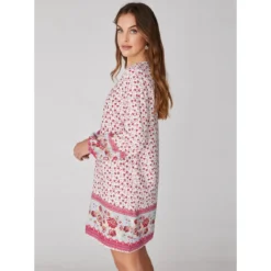 Robe Avec Manches Longues Et Poignets élastiqués | 3 SUISSES -Promos Robe Mirage Magasin robe avec manches longues et poignets elastiques 3213037 4 1140x1140