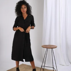 Robe Chemise Ceinturée Dandy | Robe Longue 3 SUISSES -Promos Robe Mirage Magasin robe chemise ceinturee dandy 1179117 3 1140x1140