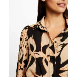 MORGAN Robe Chemise Droite Imprimé Végétal | 3 SUISSES -Promos Robe Mirage Magasin robe chemise droite imprime vegetal multico 3527506 7113780 80 1140x1140