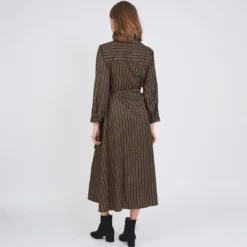 Robe Chemise Longue Imprimée Graphique Jimmy | Robe Longue 3 SUISSES -Promos Robe Mirage Magasin robe chemise longue imprimee graphique jimmy 1184071 3 1140x1140