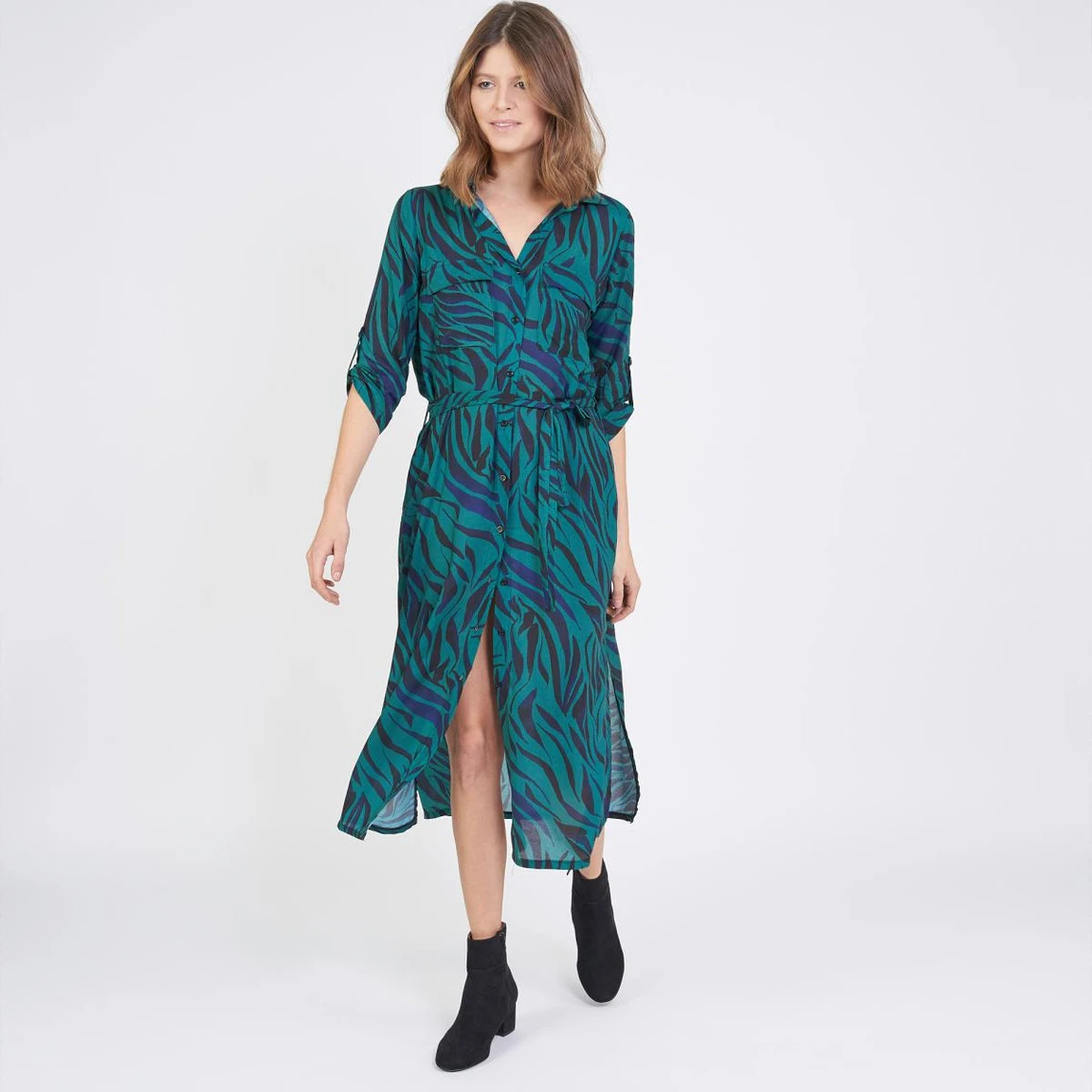 Robe Chemise Zèbre Dany | Robe Longue 3 SUISSES