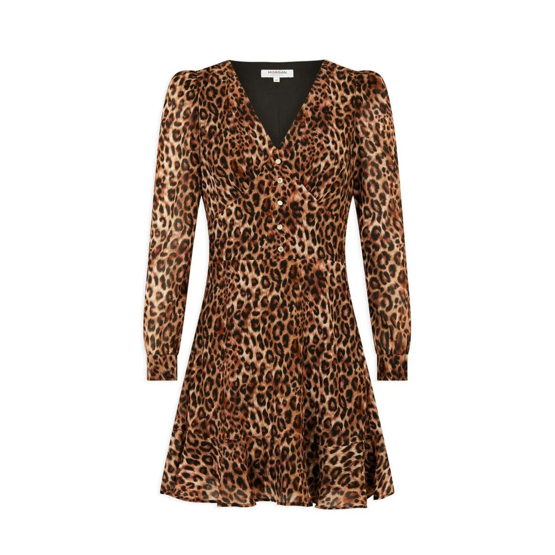 MORGAN Robe Cintrée Imprimé Léopard | 3 SUISSES 5 MORGAN Robe Cintrée Imprimé Léopard | 3 SUISSES – Image 3