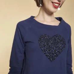 Robe Courte Cintrée Manches 3/4 Bas Côtelé Et Poches Femme - Bleu Indigo | 3 SUISSES -Promos Robe Mirage Magasin robe courte cintree manches 34 bas cotele et poches femme bleu indigo 1051143 2 1140x1140