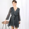 Robe Courte Croisée Imprimée Farah | Robe Courte 3 SUISSES -Promos Robe Mirage Magasin robe courte croisee imprimee farah 1183333 1200x1200