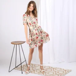 Robe Courte Fleurie Irma | Robe Courte 3 SUISSES -Promos Robe Mirage Magasin robe courte fleurie irma 1227033 5 1200x1200
