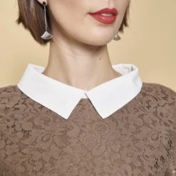 Robe Courte Manches 3/4 Bas Ondulés Femme - Pois Marron | 3 SUISSES -Promos Robe Mirage Magasin robe courte manches 34 bas ondules femme pois marron 937063 2 1140x1140