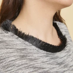 Robe Courte Manches Aux Coudes Avec Franges Femme 3 SUISSES COLLECTION | 3 SUISSES -Promos Robe Mirage Magasin robe courte manches aux coudes franges femme 3 suisses collection 883173 2 1140x1140