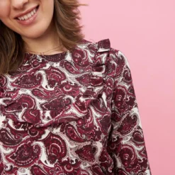 Robe Courte Manches Longues Volants Femme - Rouge | 3 SUISSES -Promos Robe Mirage Magasin robe courte manches longues volants femme rouge 876523 4 1140x1140