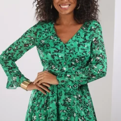 Robe Courte Manches Longues Jeanne | Robe Courte 3 SUISSES -Promos Robe Mirage Magasin robe courte manches longues 1207781 3 1140x1140