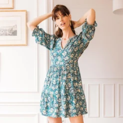 Robe Courte Marine | 3 SUISSES