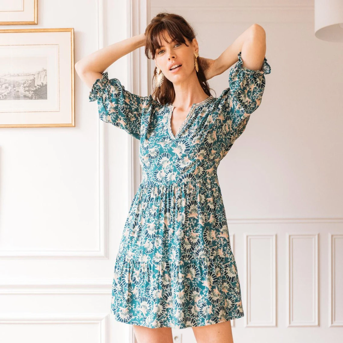 Robe Courte Marine | 3 SUISSES 3 Robe Courte Marine | 3 SUISSES