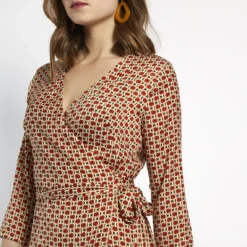 Robe Croisée Imprimée Chaine Harry | Robe Courte 3 SUISSES -Promos Robe Mirage Magasin robe croisee imprimee chaine harry 1188057 4 1140x1140