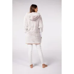 Robe De Chambre Manches Longues Femme En Coton Beige Et Orange - Dodo Homewear | 3 SUISSES -Promos Robe Mirage Magasin robe de chambre manches longues femme 3397464 1 1140x1140