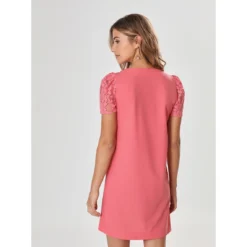 Robe Droite à Manches En Guipure | Robe Courte 3 SUISSES -Promos Robe Mirage Magasin robe droite a manches en guipure 3236811 4 1140x1140