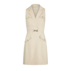 MORGAN Robe Droite Avec Ornement Métallique | 3 SUISSES -Promos Robe Mirage Magasin robe droite avec ornement metallique beige 3508382 6985590 90 1140x1140