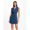 MORGAN Robe Droite Boutonnée Ceinturée En Jean | 3 SUISSES -Promos Robe Mirage Magasin robe droite boutonnee ceinturee en jean jean stone 3507680 6982456 56 1140x1140