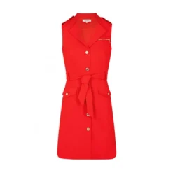 MORGAN Robe Droite Boutonnée Ceinturée | 3 SUISSES 9 MORGAN Robe Droite Boutonnée Ceinturée | 3 SUISSES -Promos Robe Mirage Magasin robe droite boutonnee ceinturee rouge 3408360 6475964 64 1140x1140