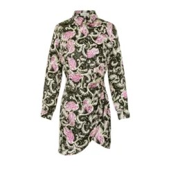 MORGAN Robe Droite Drapée Imprimé Végétal MULTICO | 3 SUISSES -Promos Robe Mirage Magasin robe droite drapee imprime vegetal multico 3431358 6602256 56 1140x1140